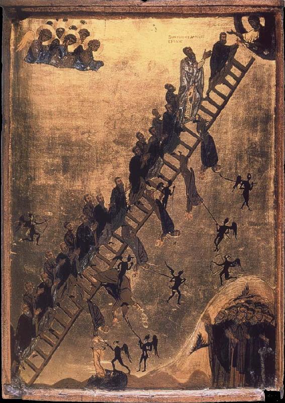 unknow artist The Spiritual Ladder of Saint John Climacus China oil painting art